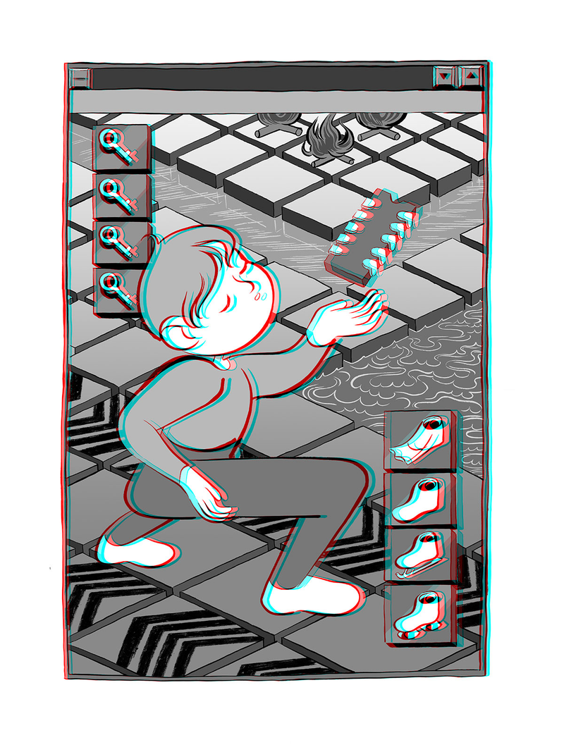 Illustration for article titled 3D Video Game Art That Looks Good Even Without Glasses